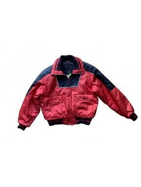 Vintage Maxim Wear Yamaha Ladies' Red and Black Motorcycle Jacket Size Large